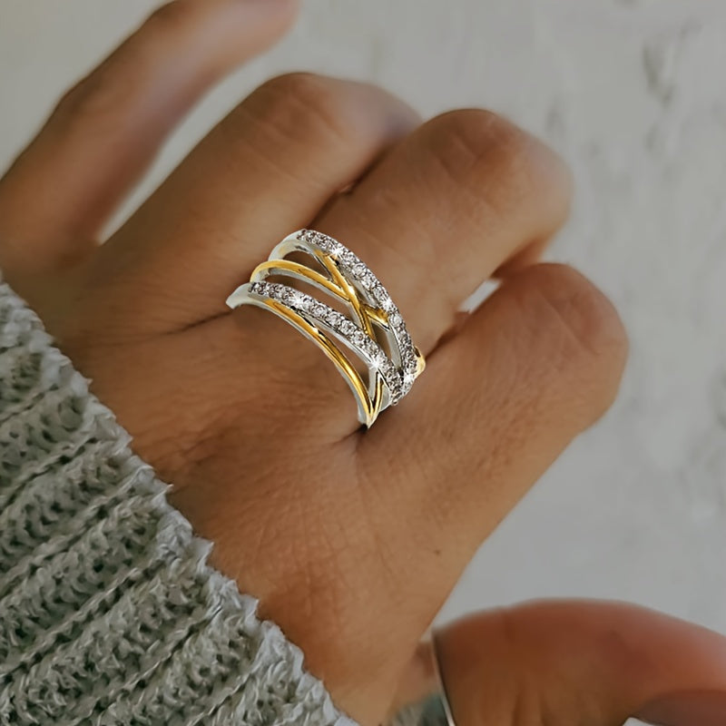 Luxurious Zirconia Eternity Ring