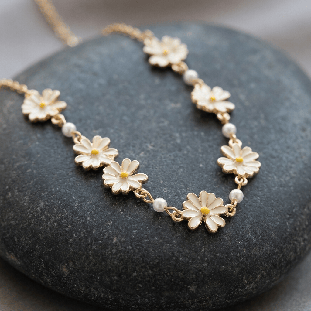 Golden Daisy Necklace