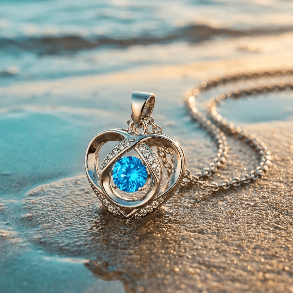 Ocean Heart Necklace
