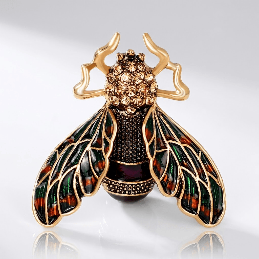 Amber Bee Brooch
