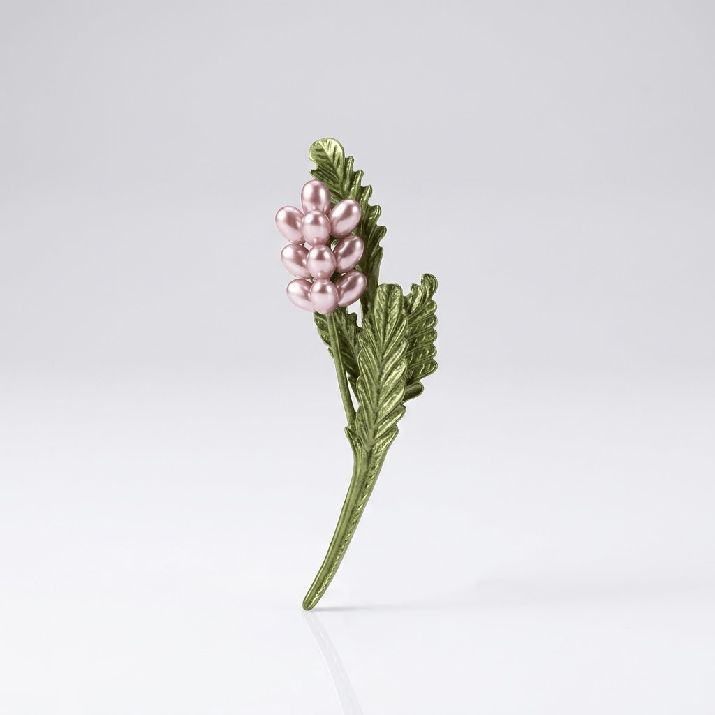 Pearl Botanical Brooch