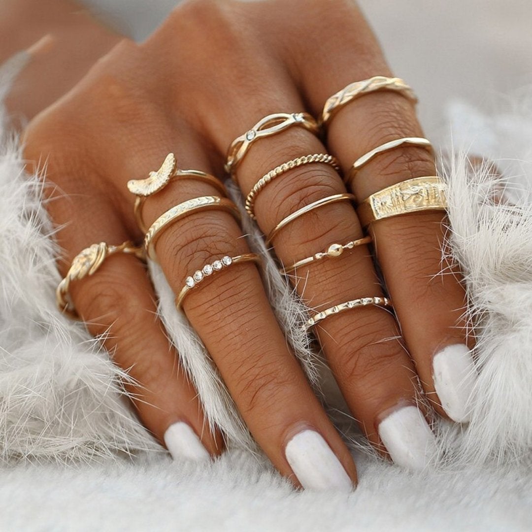 Exclusive Set of 8 to 12 Unique Rings