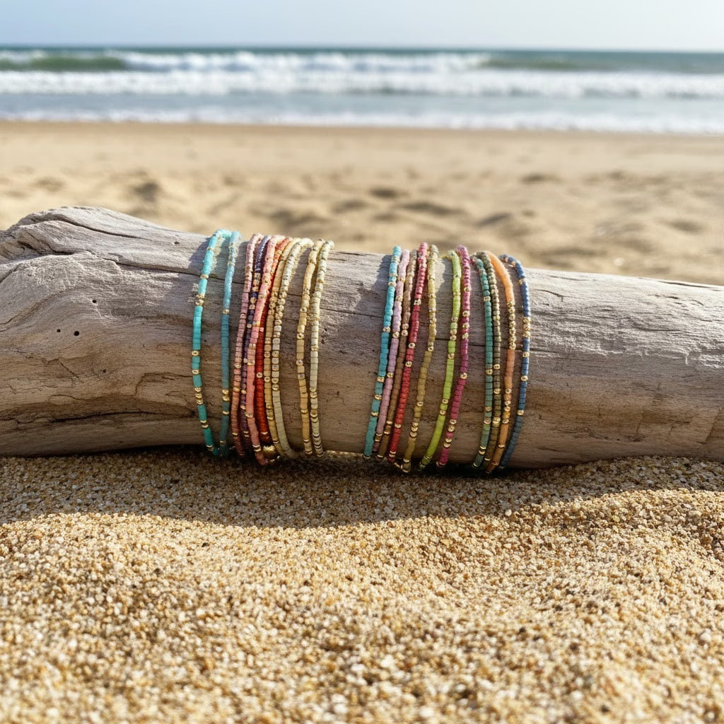 Boho Colorful Beaded Bracelet Set