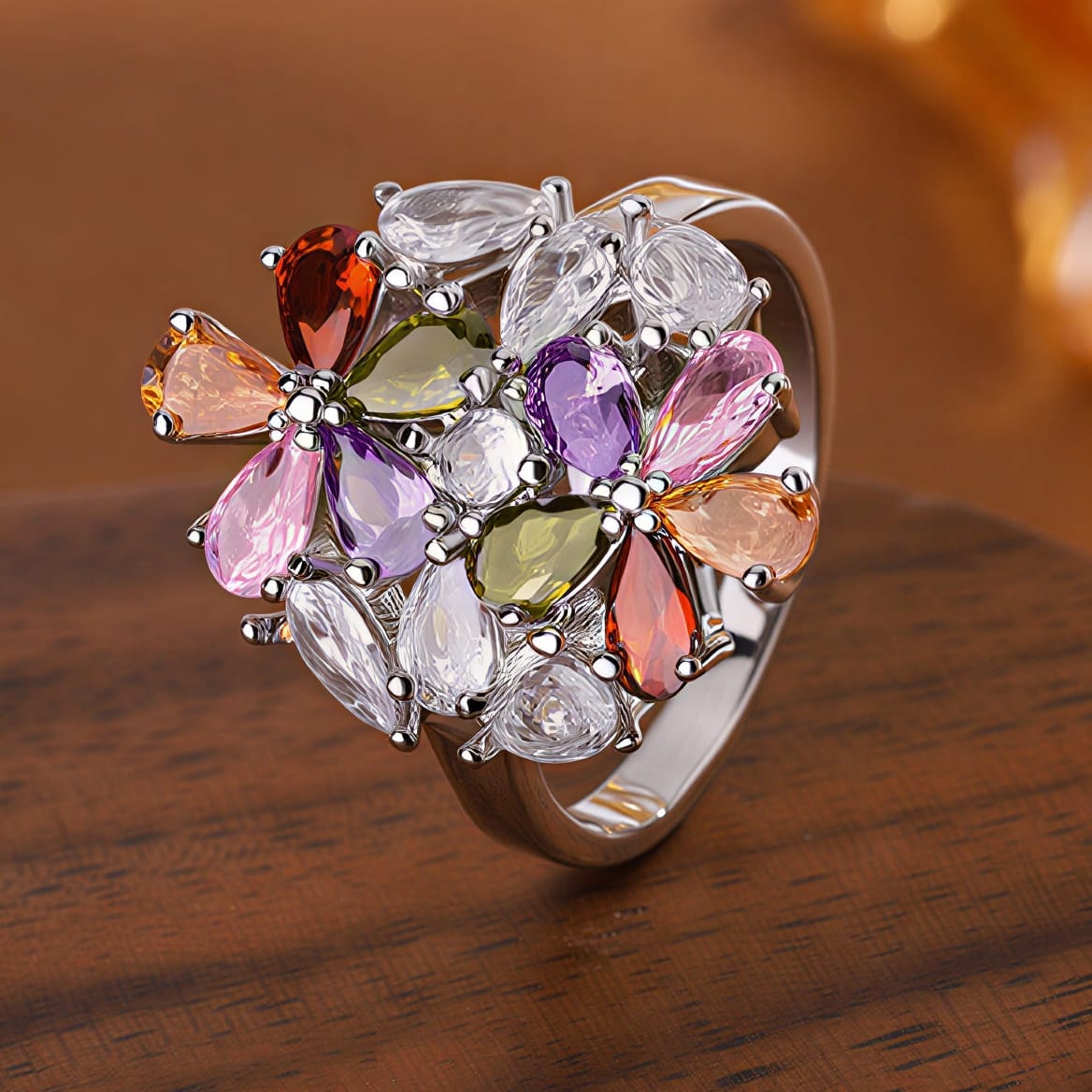 Colorful Petals Ring