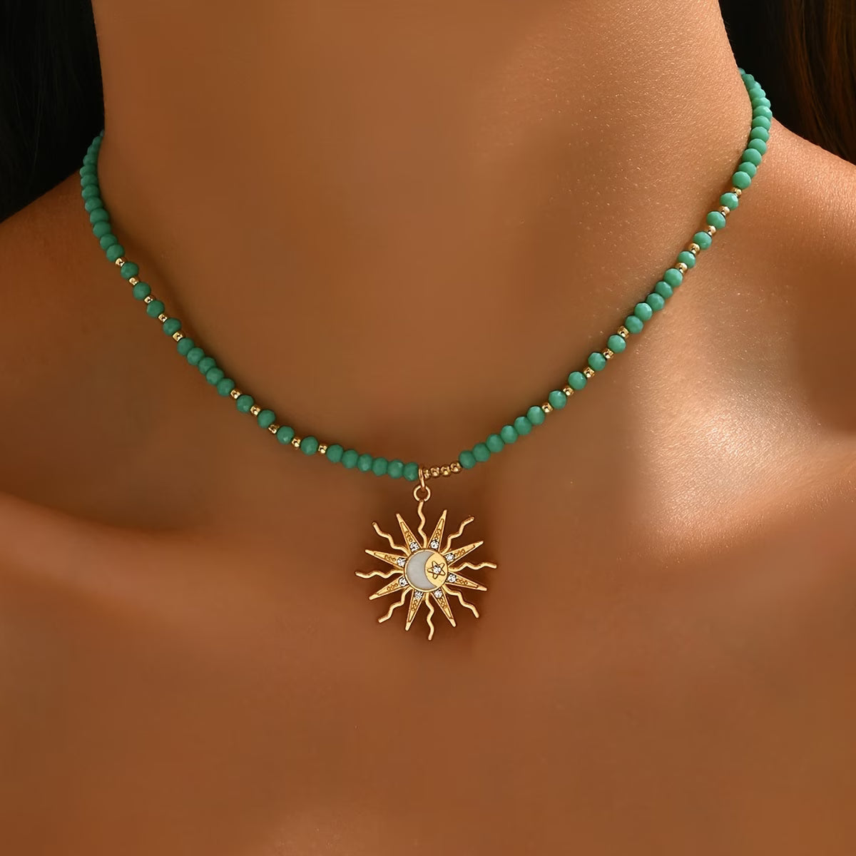 Turquoise Sunshine Necklace