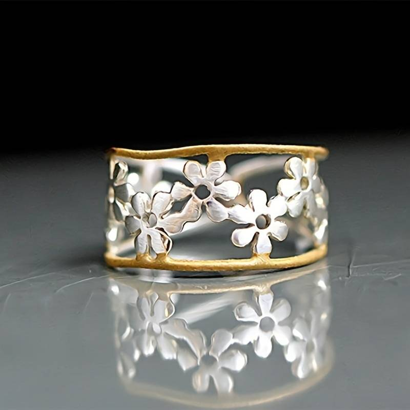 Unique Irregular Daisy Ring