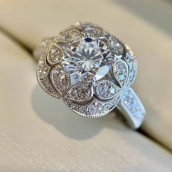 Radiant Vintage Silver Ring