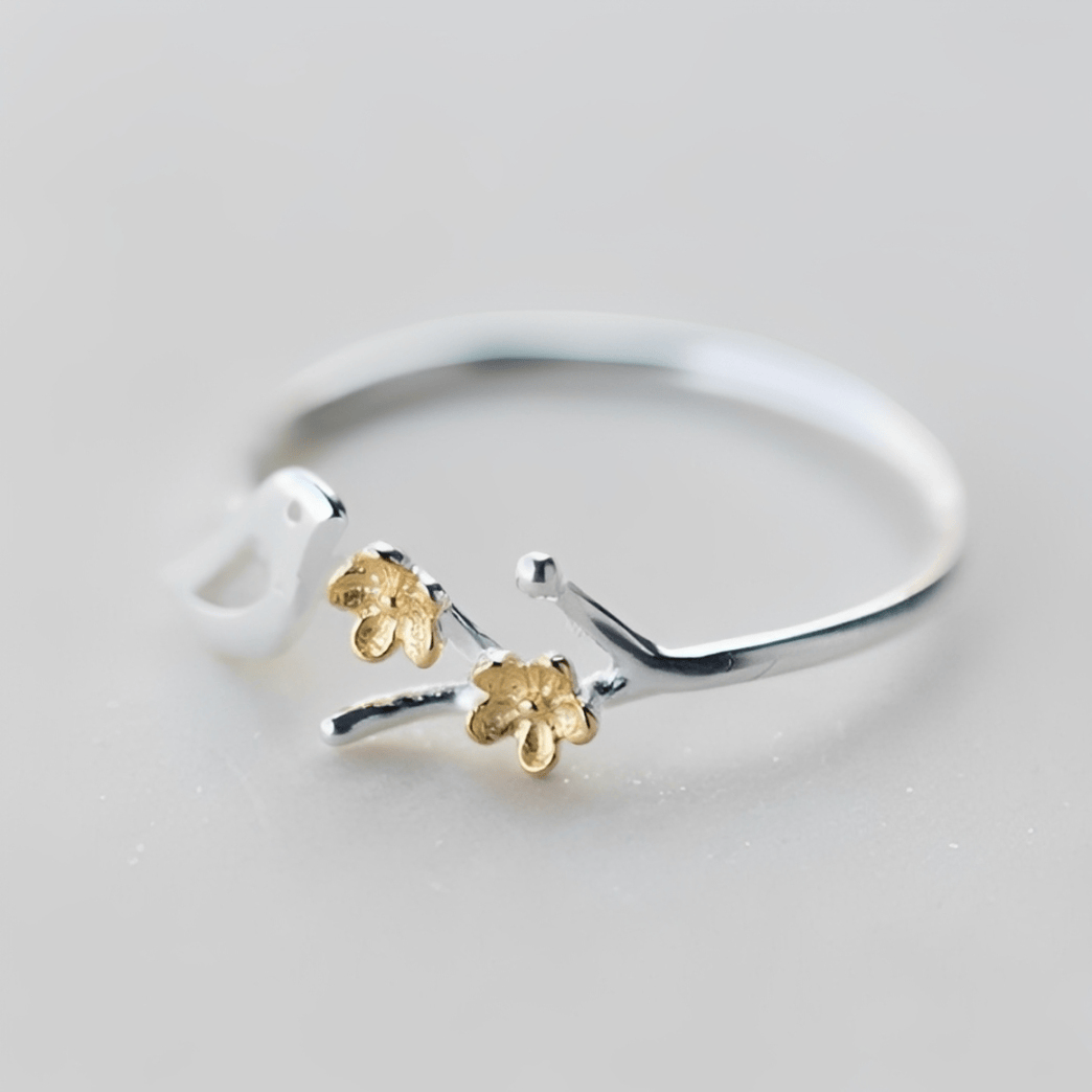 Twin Blossom Ring (Adjustable)