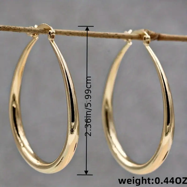 Elegant Gold Hoop Earrings