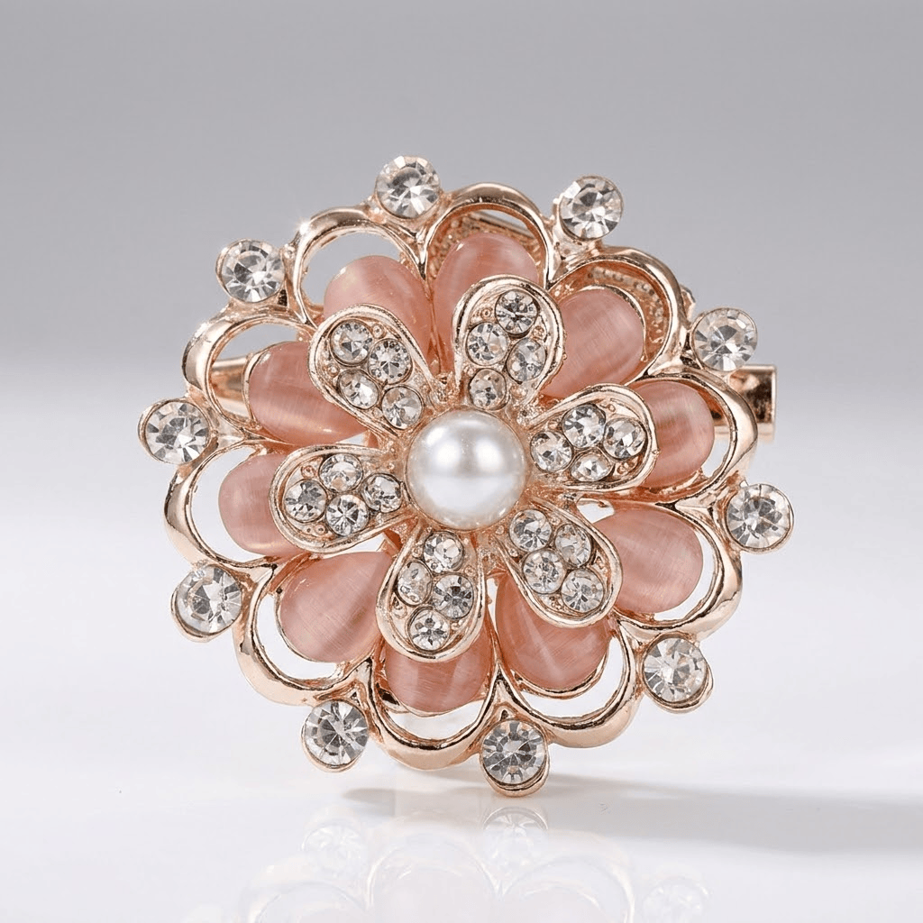 Blush Pearl Bloom Brooch