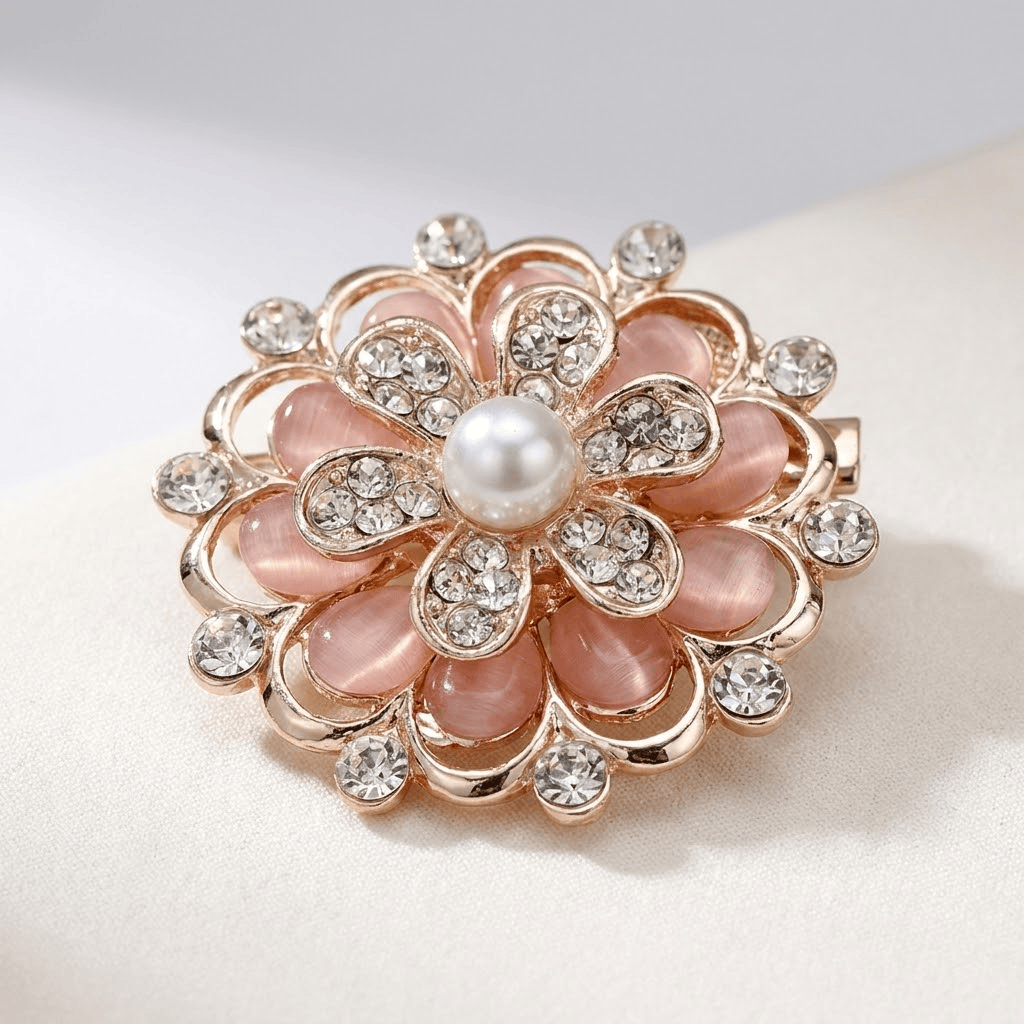 Blush Pearl Bloom Brooch