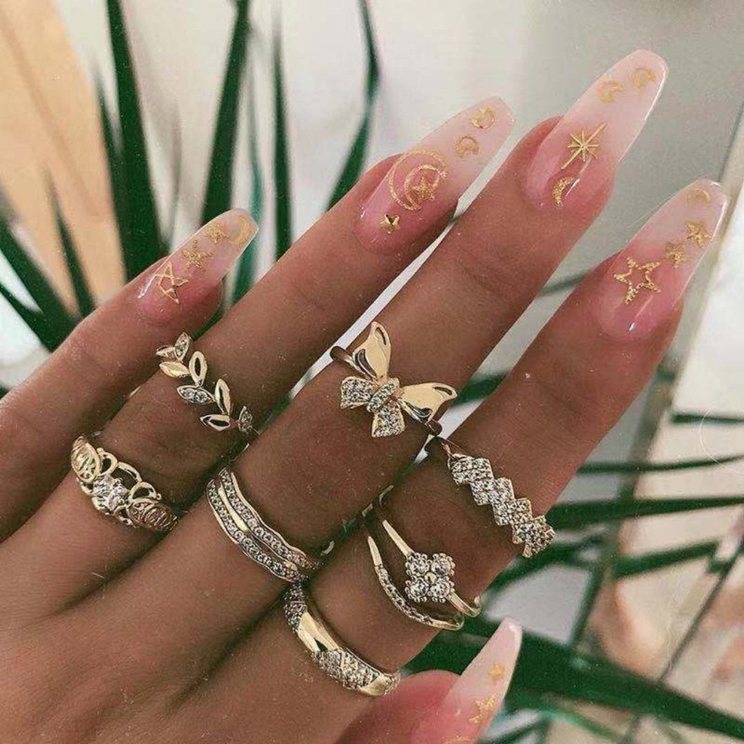 Exclusive Set of 8 to 12 Unique Rings