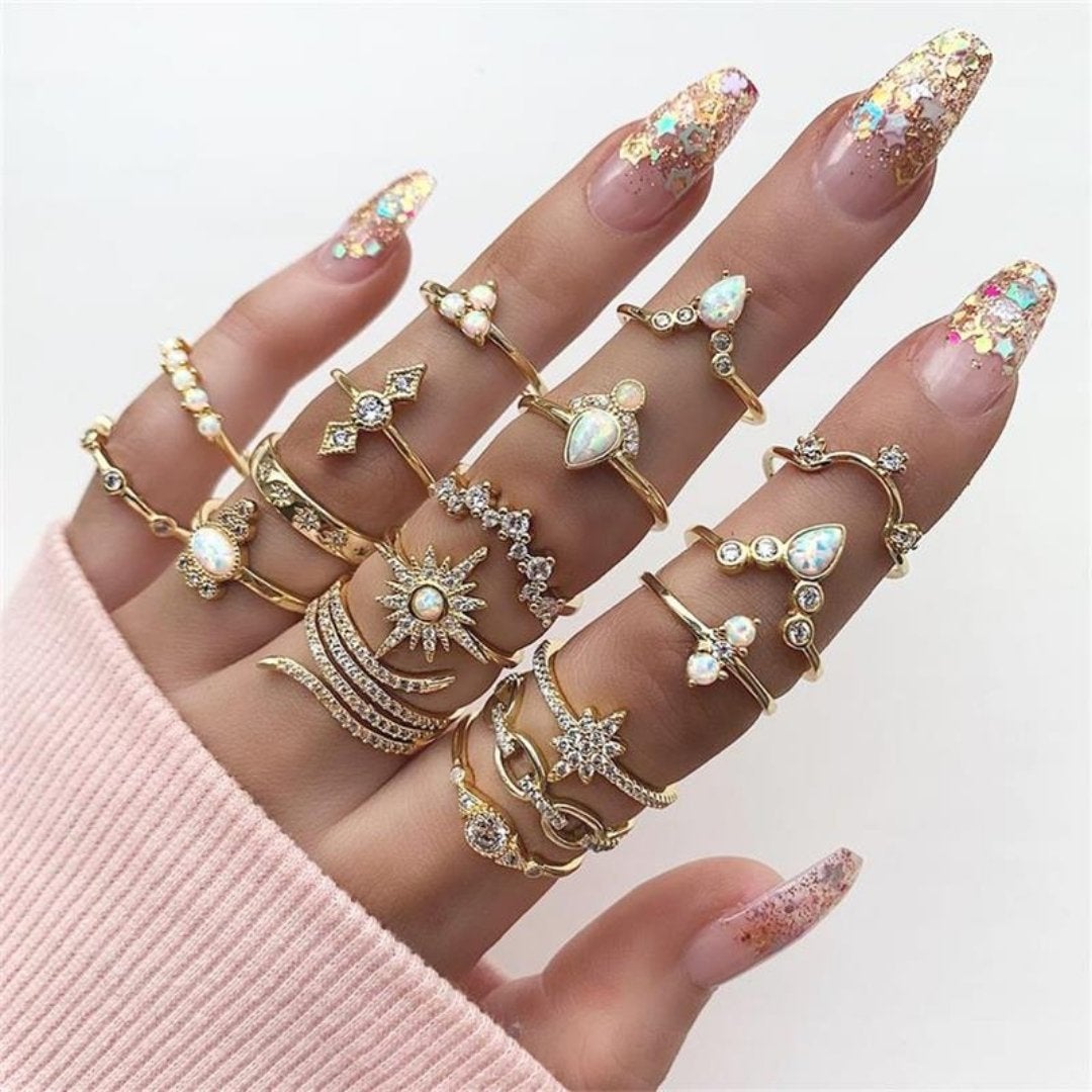 Exclusive Set of 8 to 12 Unique Rings