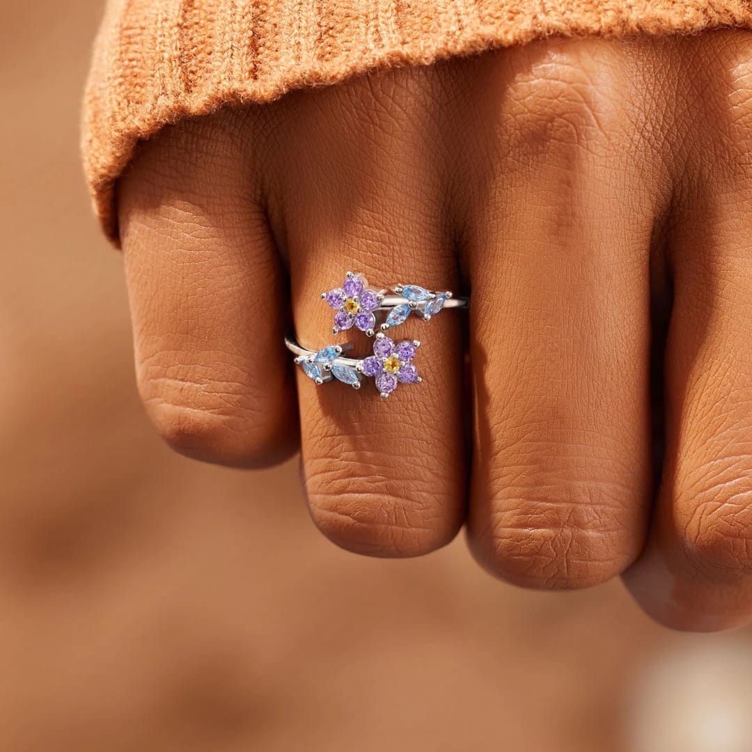 Purple Blue Grace Ring (Adjustable)