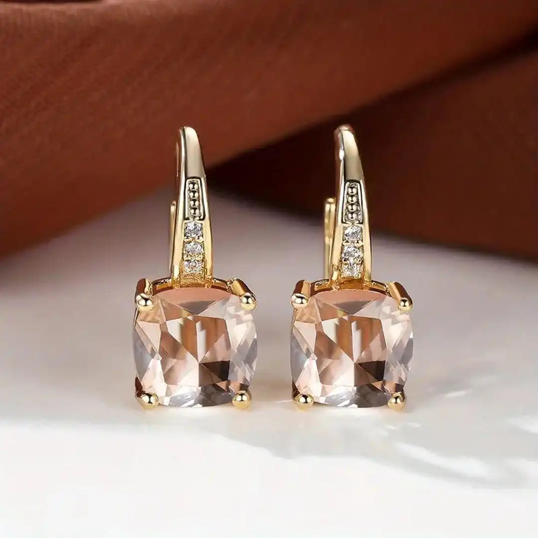 Mystic Sapphire Hoop Earrings