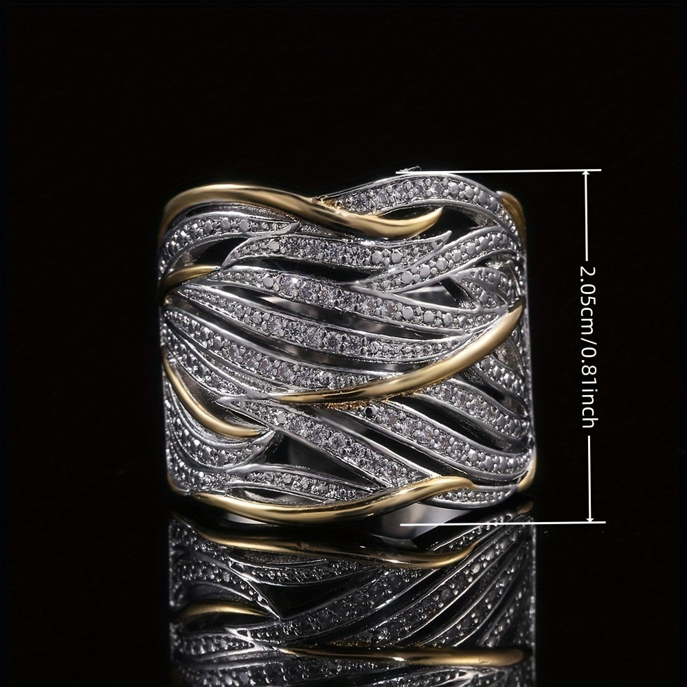 Chic Layered Twist Ring