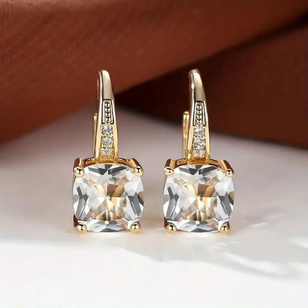 Mystic Sapphire Hoop Earrings