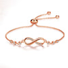 Chic Rose Gold Infinity Adjustable Bracelet