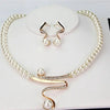 Natural Pearl Jewelry Set: Necklace and Earrings