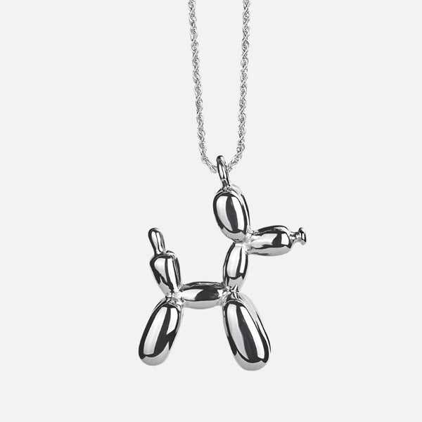 Gold-Tone Balloon Dog Pendant Necklace
