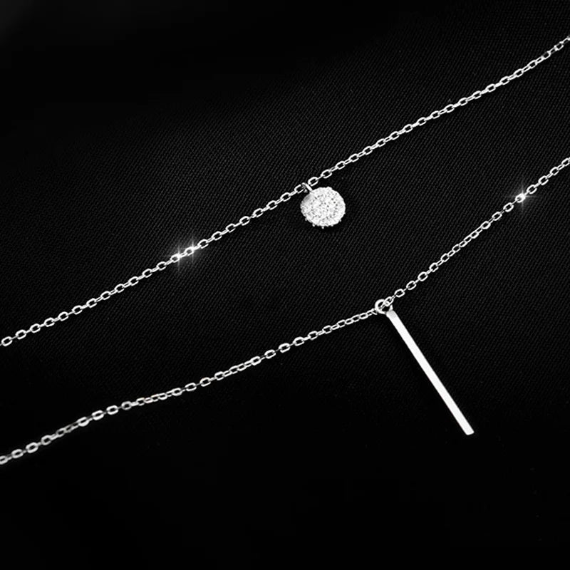 Double Layer Sterling Necklace