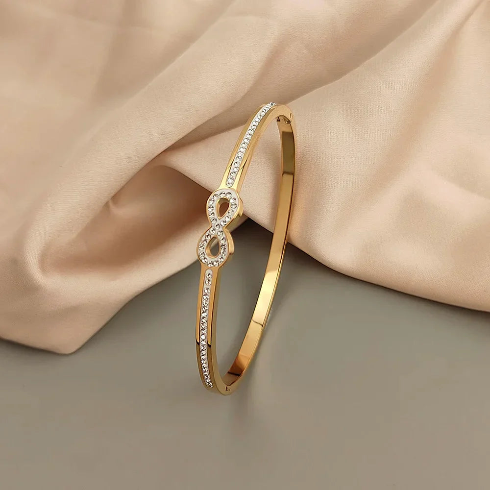 Exclusive Crystal Infinity Bangle