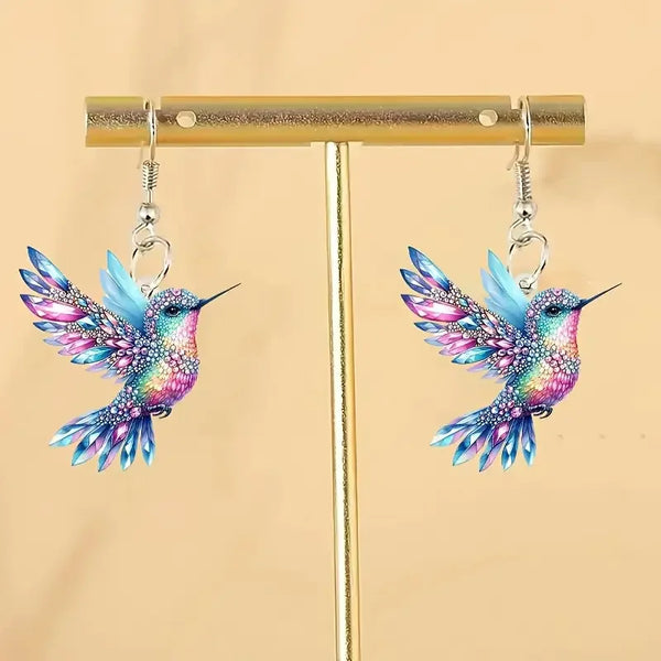 Hummingbird Dangle Earrings
