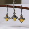 Vintage Bee Necklace & Earrings Set