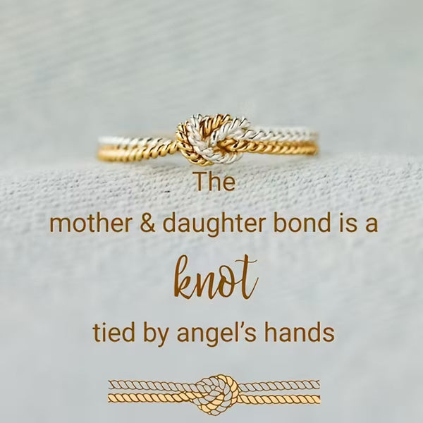 Unique Gold & Silver Knotted Ring