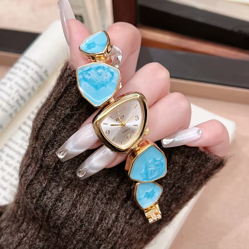 Turquoise Stone Gold Bracelet