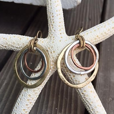 Exclusive Vintage Gold & Silver Earrings