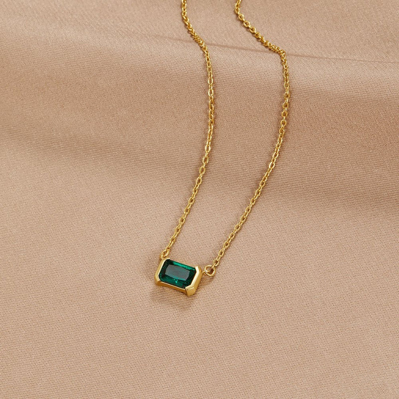 Delicate Emerald Necklace