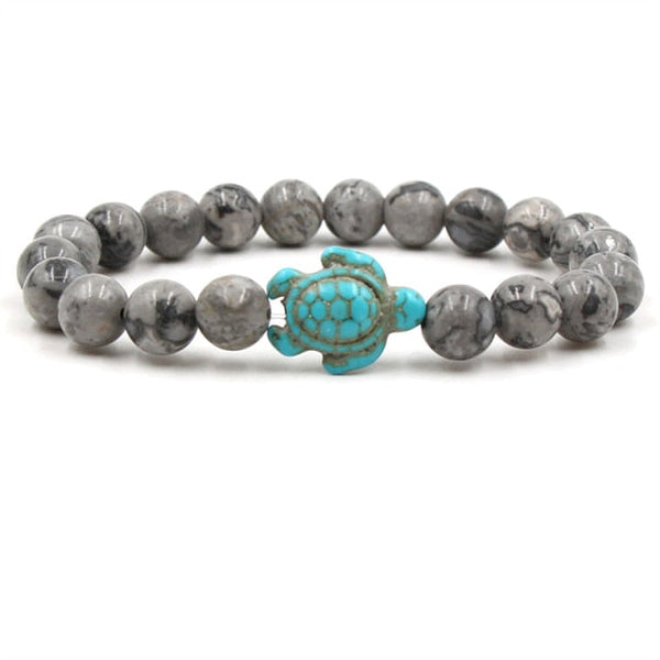 Unique Natural Stone Beads Turtle Bracelets
