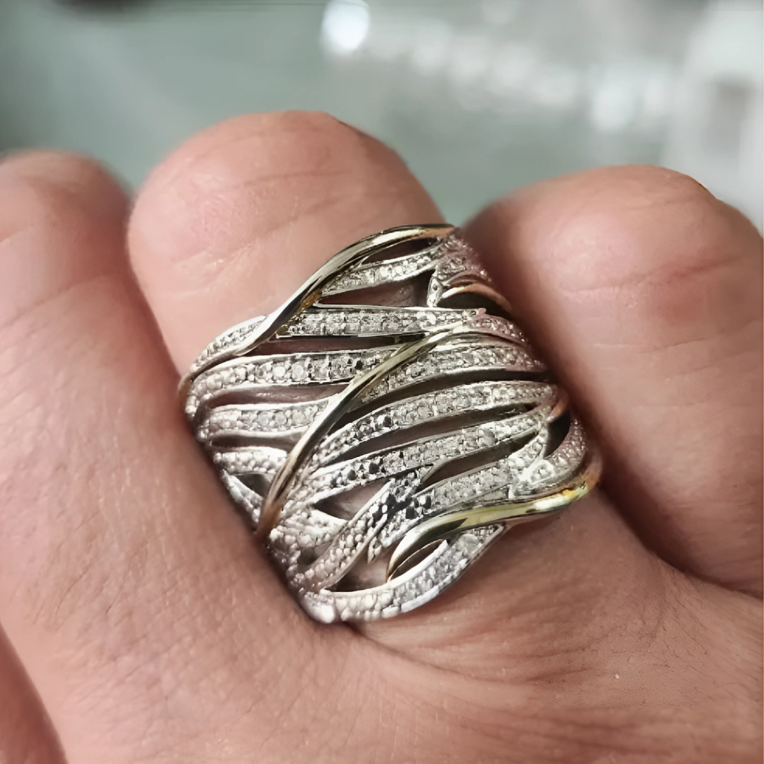 Chic Layered Twist Ring